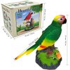 Tipmant Electronic Bird Toys Electric Parrots Animal Pets Move Chirp Realistic Home Office Room Decoration Kids Birthday Gifts (Green)