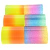Liberty Imports 12 PCS Magic Rainbow Coil Springs - Small Colorful Neon Plastic Bulk Toys for Kids Birthday Party Favors, Goodie Bag Fillers, Party Prizes (2 Inches)