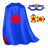 iROLEWIN Kids-Superhero-Cape and Mask for Boys-Girls Super Hero Dress-up Costumes as Children Birthday Party Gifts Favors