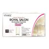VIVACE Natural Royal Salon 500 Artificial Fake False Gel Nail Tips, 10 Sizes With Clear Plastic Case for Nail Salon Nail shop