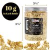 U.S. Art Supply Metallic Foil Schabin Gilding Gold Leaf Flakes - Imitation Gold in 10 Gram Bottle - Gild Picture Frames, Paintings, Furniture, Decorate Epoxy Resin, Nails, Jewelry, Slime