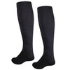 NuVein Men's Compression Socks, 15-20 mmHg Support, Dress Trouser Style, Over Calf Knee High, Black, Medium