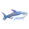 Novelty Big White Shark Hair Clip,Acetate Hair Clip,Big Claw Clip for Women,Greyblue, 1 Count (Pack of 1)