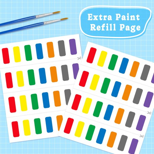 SOCOLER Paint with Water Coloring Books for Toddlers, Traffic Theme Mess Free Watercolor Painting Papers for Kids Water Color Paint Kit Art Craft Birthday Gift for Ages 1-3, 4-8