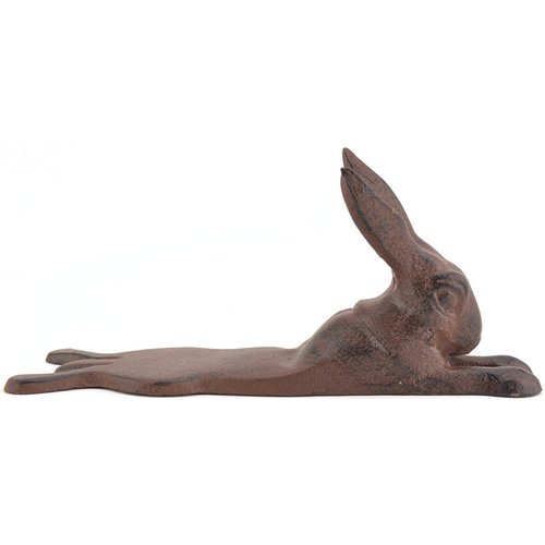 Rabbit Design Cast Iron Door Stop Wedge