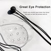 Vandorla Eye Shield, 2 Pcs Plastic Eye Shield Eye Patch for Eye Surgery Covering Breathable After Surgery Eye Protection with 1 Roll Tape & 2 Elastic Rope, Clear