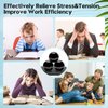 Magnetic Balls, 33mm Magnetic Fidget Balls, Magnets Balls Fidget Toys for Adults, Executive Desk Toys Gift for Stress Relief and Desk Decorations for Men, Women, Teens, Office Workers (Black, 6 Pack)…