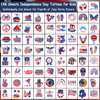 CHARLENT 4th of July Temporary Tattoos - 148 Individually Sheets American Flag Tattoos for Kids Women Men Independence Day Party Decorations and USA Party Favors
