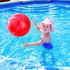 GCQJOQ 12 Pcs 9 Inch Marbleized Bouncy Balls for Kids Kick Balls Inflatable Sensory Balls for Beach School Playground Indoor/Outdoor Play Balls - Red