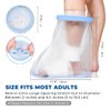 Sumifun Waterproof Foot Cast Covers for Shower Adult with Non-slip Padding Bottom, Watertight Ankle Cast Protector Keep Wounds Dry