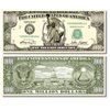 25 Miss Liberty Million Dollar Bills with Bonus “Thanks a Million” Gift Card Set
