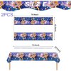 DoMiDoLa 2Pack Princess Rapunzel Tablecloth Disposable Tablecover Birthday Party Supplies and Decorations for Kid Boy Baby Shower Rectangle Tables 70"X42"