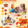 JUNEBRUSHS Fall Mini Erasers, 150Pcs Cute Thanksgiving Erasers Mini Erasers for Kids Bulk Maple Leaf Novelty Pencil Erasers Stationery for Student Classroom Prizes Homework Rewards Gifts Party Favors