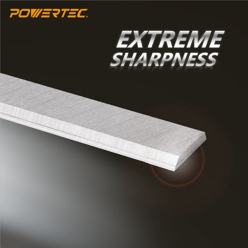 POWERTEC 6-1/8 Inch Jointer Blades for Ridgid JP06000, JP06101, JP0610 Jointer, Replacement for AC8600, JE08008 Jointer Knives, Set of 3 (148020)