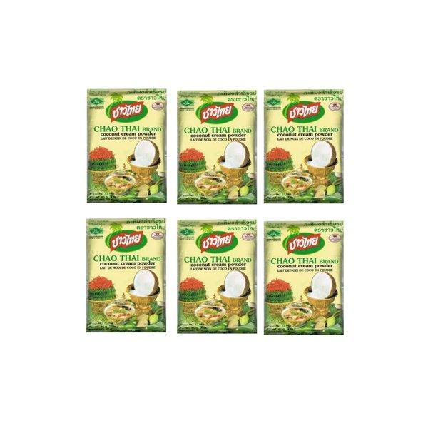 Chao Thai Brand Coconut Cream Powder 60gx6 Pack