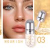 Alisesun 3 Color Scrub Lip Oil Hydrating Tinted Plump Lip Gloss Transparent Toot Lip Oil, Shine Lip Glow Oil, Nourishing Repairing Lightening Lip Lines Lip Care- 04
