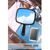 MIRRORNOVA Hand Mirror, Barber Hairdressing Handheld Mirror with Handle for Salon, Square, Black, Medium