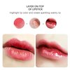 Melemando Hydrating Lip Glow Oil 7 Colors Moisturizing Lip Oil Gloss Not Greasy Transparent Plumping Lip Gloss Nourishing Repairing Lip Oil Tinted for Lip Care and Dry Lips (Colors 07)