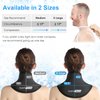 ComfiTECH Gel Ice Pack Wrap for Neck and Cervical, Reusable Cold Compress for Sports Injuries, Swelling, Medium, Black