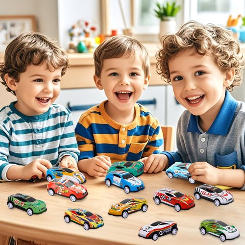 28 pcs Pull Back Cars Toys for Kids, Party Favors Treasure Box Toys for Classroom Prizes Mini Vehicles Race Cars Toys Bulk Xmas Gifts Pinata Goodie Bag Stocking Stuffers for Boys Girls Toddlers
