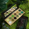DE'LANCI Glitter Olive Green 12 Colors Makeup Pallet, Multichrome Green Eyeshadow Palette, Matte Shimmer Light Dark Emerald Green Brown Eye Shadow for Hazel Eyes, Bright Sparkly Black Silver Shades