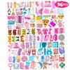 Generic 107 PCS Tattoo Pajamas Slumper Sleepover Party Decorations Party Favors Supplies Decor Spa Birthday Party Cute Stickers Gift for Girls Men Women Adults Kids Prizes
