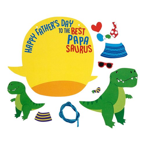 Happy Father’s Day Papasaurus Sign Craft Kit, Makes 12