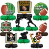 10PCS Football Party Decorations Football Table Centerpiece Football Honeycomb Centerpieces Table Toppers for Football Birthday Party Football Game
