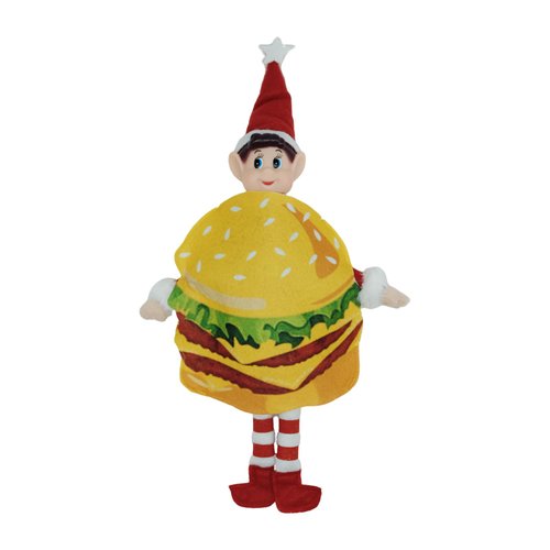 LovelfStory Christmas Elf Doll Accessories Clothes,Hamburger Couture Outfits Holiday for Boy or Girl Elf Doll, Doll is not Included.