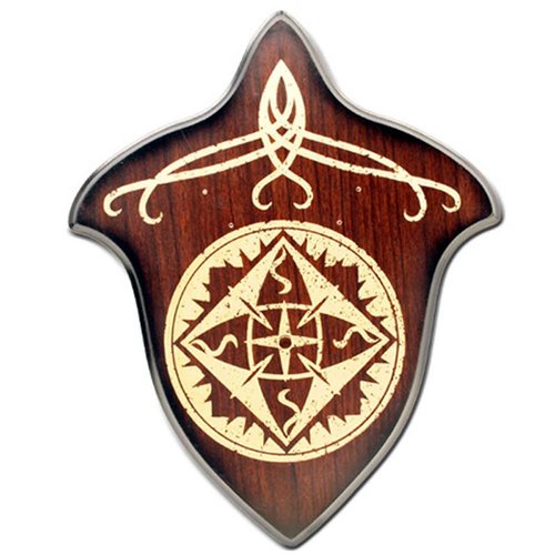 Medieval Ancient Tribal Golden Universal Wall Sword Plaque Display