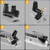xuanxi star 2Pcs Trailer Hitch Locks, Tongue Coupler Lock with Cap, Dia 1/4 Inch, 3/4 Inch Span for Tow Boat RV Truck Car's Coupler