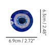 Funny Blue Circle Eye Hair Clip,Acetate Claw Clips,Big Hair Clips for Women,Fashion Hair Clips for Girl