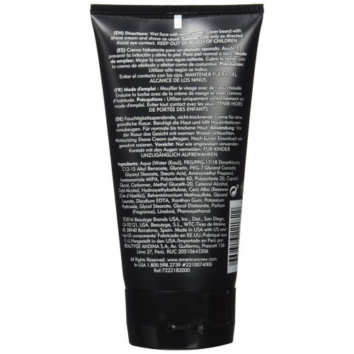 American Crew Shave Cream for Men, Moisturizing Shave Cream, 5.1 Fl Oz