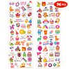 Happy Birthday Temporary Tattoos - 96 PCS Fun Cute Cartoon Themed Stickers for Kids Birthday Party Supplies Decorations Favors and Prizes - Cute Gifts for kids & teens Gifts Teacher Classroom School
