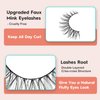 False Eyelashes Natural Look Wispy Lashes 10mm Short Lashes C Curl Strip Lashes 0.1MM Thin Band Lashes Pack Fake Eyelashes Siligli Eyelashes 7 Pair
