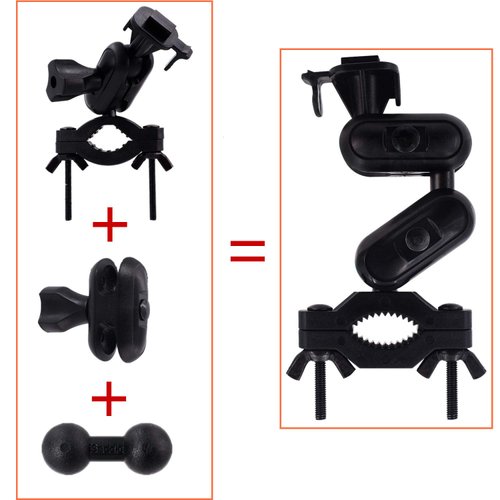 iSaddle Dash Cam Mirror Mount Holder - Professional Rearview Mirror Dash Cam Mount Holder with Various Joints fits 99% On-Dash Mounted Cameras