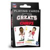 MasterPieces Playing Cards - Kansas City Chiefs All-Time Greats Playing Cards - Officially Licensed Playing Card Deck for Adults, Kids, and Family