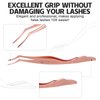 Pretty memory Eyelash Applicator Tool Stainless Steel Lash Tweezers Curved Eyelash Tweezers for Easy Lash Application and Removal, Rose Gold