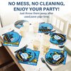 100 Pcs Police Party Plates and Napkins Party Supplies Police Birthday Party Tableware Set Police Officer and Car Party Decorations Favors for Police Theme Party Serves 25