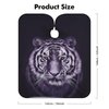 Professional Hair Cutting Cape for Adults with Adjustable Neck Snaps Barber Cape for Men Salon Haircut Cape Tiger Print Barber Accessories 63" x 56"