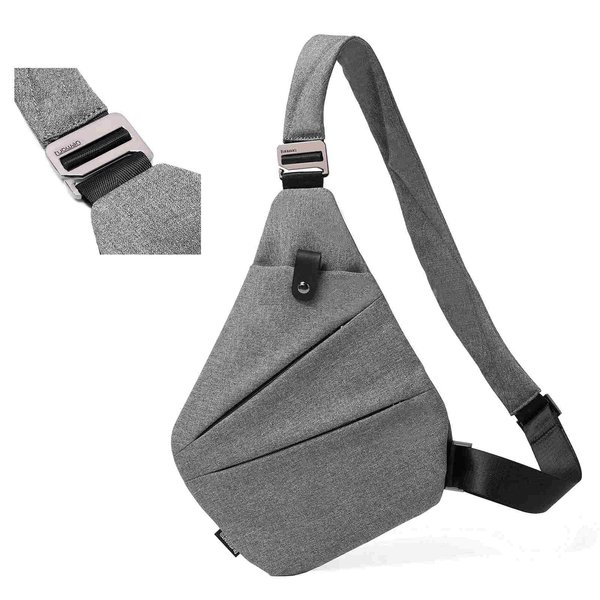 weiatas Sling Bag Chest Shoulder Backpack Crossbody Bags for Men Women Travel Outdoors (Grey)