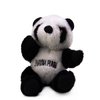 Copa Judaica Chewish Treat Shayna Punin Panda Plush Dog Toy with Squeaker, 6 by 7-Inch, Black and White