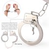 Beelittle Police Handcuffs Police Badge Role Play Set for Swat Detective FBI Halloween and Police Costume Dress up Party Favor Supplies (B)