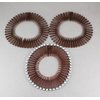 Brown Silver headband Set of 3 Flex spider hair comb teeth accordion style stretch hair band accessory zig zag headband…