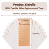 WIGI 180 Pieces Premium Double Sided Tape for Hair Extensions Wigs, Hair Extension Tape tabs Replacement Tape for Hair Extensions, 4 x 0.8 cm