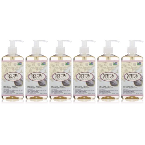 South of France Soothing Lavender Fields Hand Wash, Gluten Free, Cruelty Free, 8 Ounce (Pack of 3)