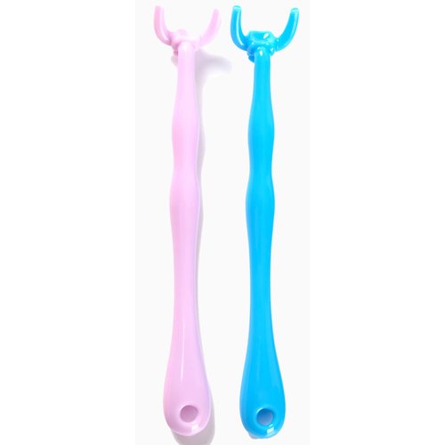 Reusable NO-Waste Dental Floss Handle 2 Counts for Adults and Kids Teeth Cleaning Interdental Brush Unflavored Floss Picks Colorful Design floas Holder Flosser