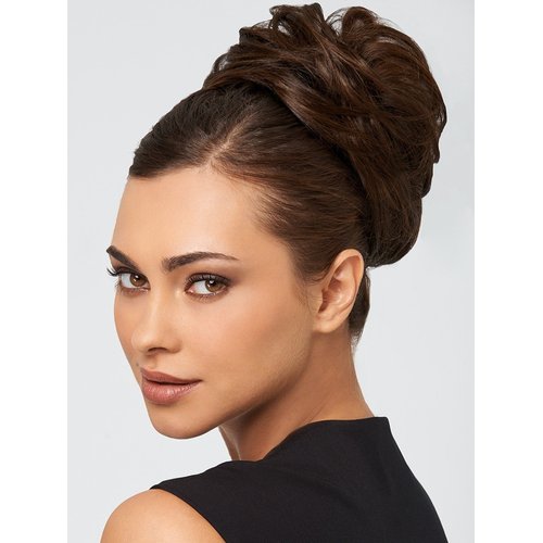 Style-a-Do Hair Wrap Color R25 Ginger Blonde Hairdo 6" Length Chignon Tru2Life Heat Friendly Elastic Band Synthetic Updo Bun Hairpiece