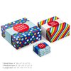 Hallmark Gift Boxes 3-Pack Assorted Sizes (Rainbow Stripes, Dots, Stars) for Birthdays, Weddings, Graduation, Baby Showers, All Occasions
