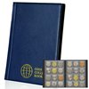 Coin Collection Album 120 Pockets - 3x3cm/1.2x1.2 inch Coin Holder Book Coin Storage Album Money Penny Pocket for Collectors Blue CS0112BL